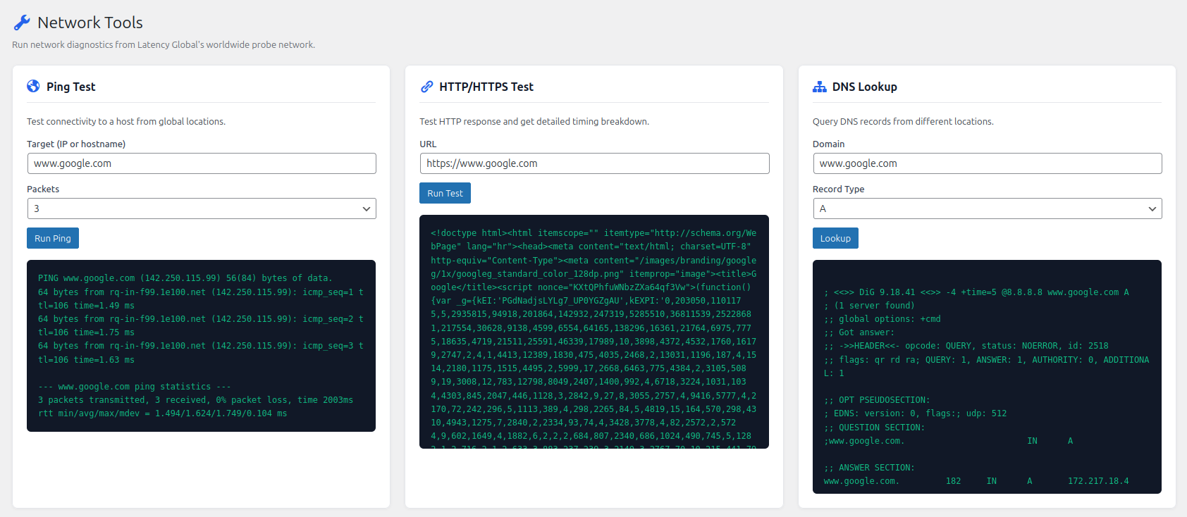Network Tools
