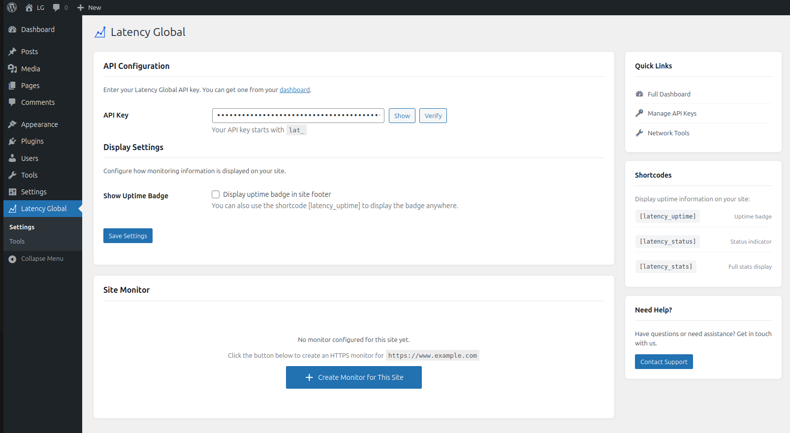 Plugin Settings